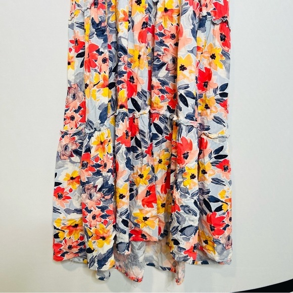 Isabel Maternity by Ingrid & Isabel Floral Smocked Tiered Maxi Dress. Size XS. - Picture 9 of 15